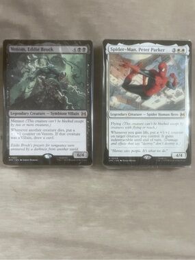 Venom & Spiderman BOTH MTG Cards SPE 9/2025 new